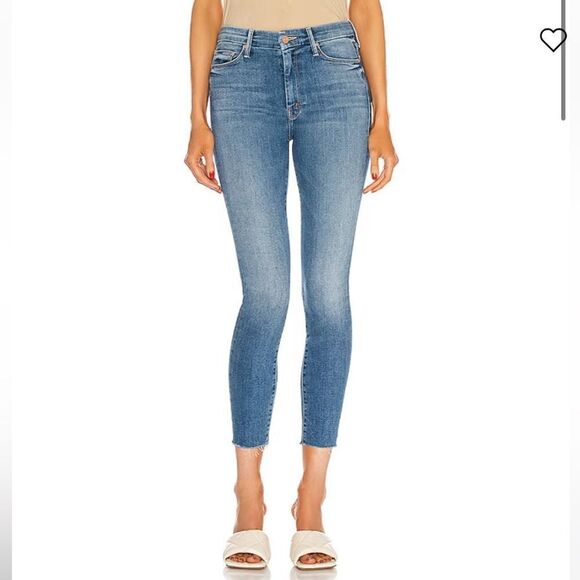 MOTHER Looker Ankle Fray Hey Sun - Picture 1 of 12